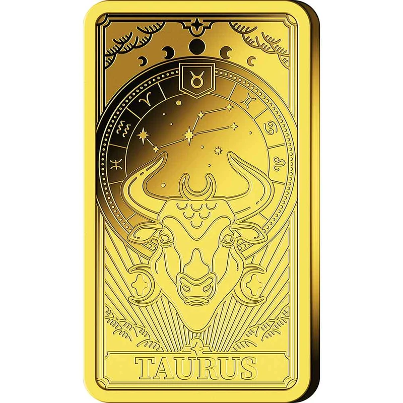 Goldbarren Sternzeichen mit Zertifikat