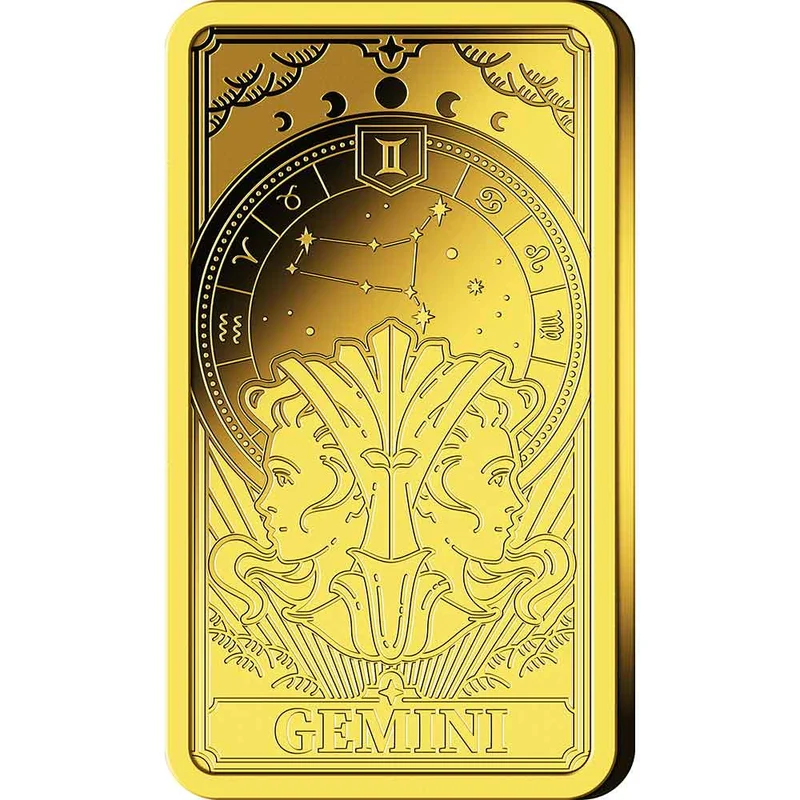Goldbarren Sternzeichen mit Zertifikat