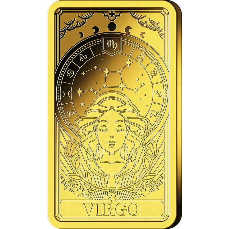 Goldbarren Sternzeichen mit Zertifikat