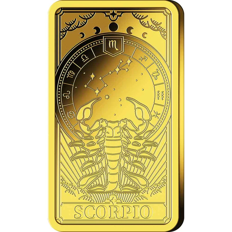 Goldbarren Sternzeichen mit Zertifikat