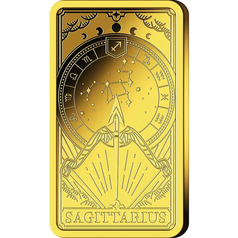 Goldbarren Sternzeichen mit Zertifikat