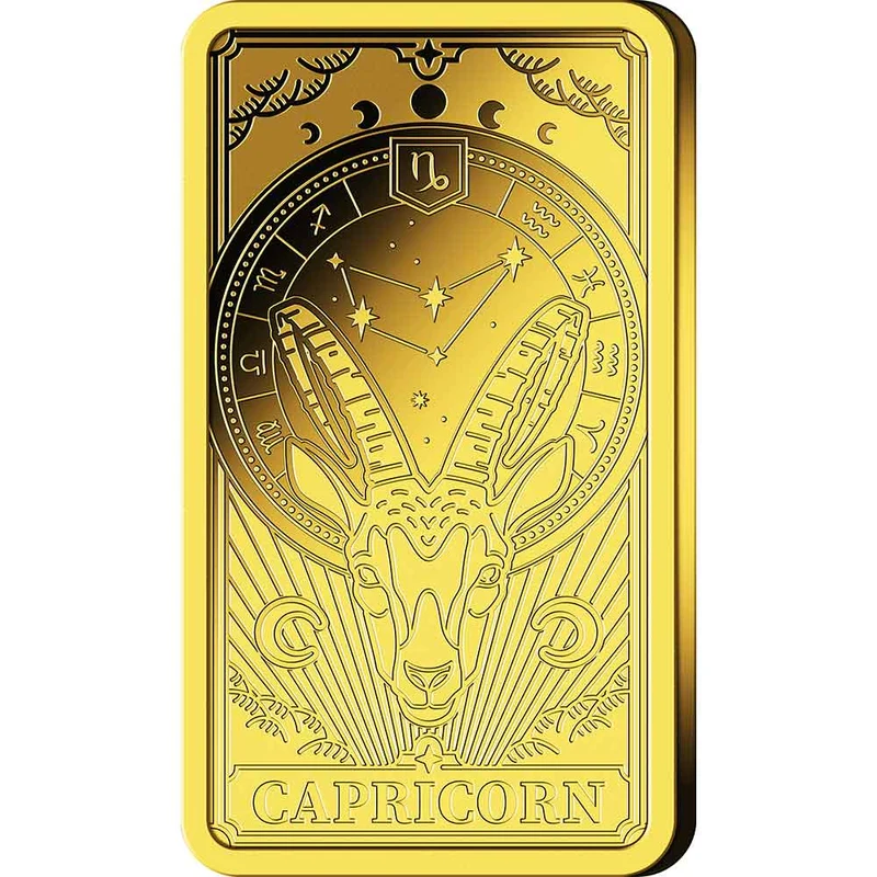 Goldbarren Sternzeichen mit Zertifikat