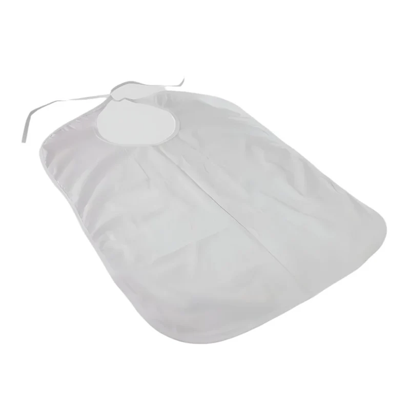Lätzchen für Erwachsene | Frottee | Mit Auffangtasche | Wiederverwendbar | 65 x 45 cm | Einheitsgröße | Mobiclinic