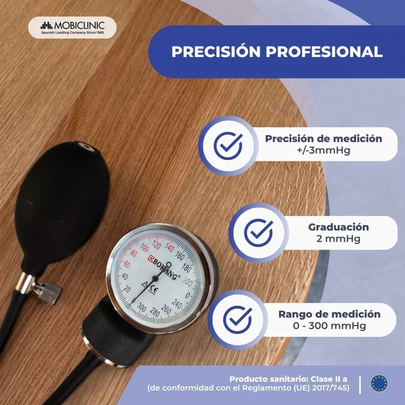 Manuelles Arm Tensiometer und Stethoskop Pack | Aluminium Doppelglockenstethoskop | Mobiclinic