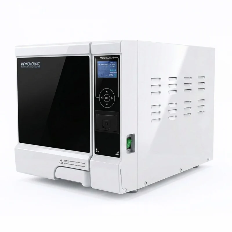 Autoklav der Klasse B, 12L | 99 % Desinfektion | Display | Drucker und USB | Programmierbare Zyklen | Mobiclave | Mobiclinic