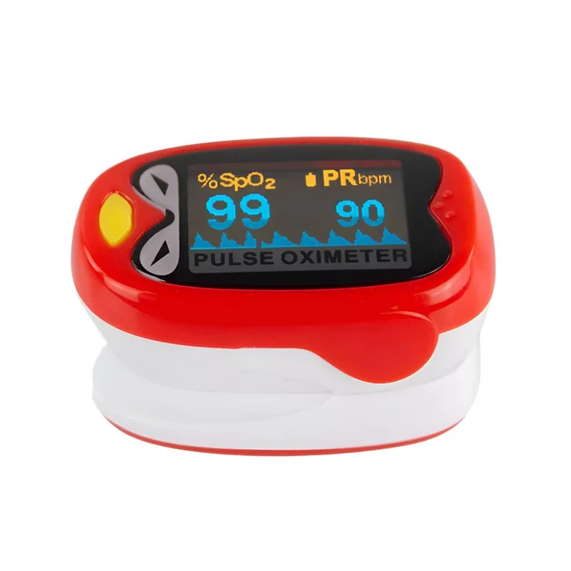 Pulsoximeter Kinder | Plethysmographische Welle | Lustiges Vogeldesign | Sicher und zuverlässig | Mobiclinic
