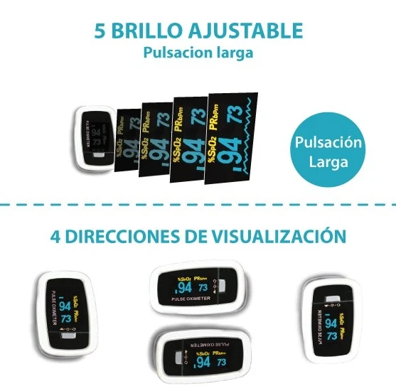 Fingerpulsoximeter | OLED-Display | Plethysmografische Welle | PX-01 | Mobiclinic