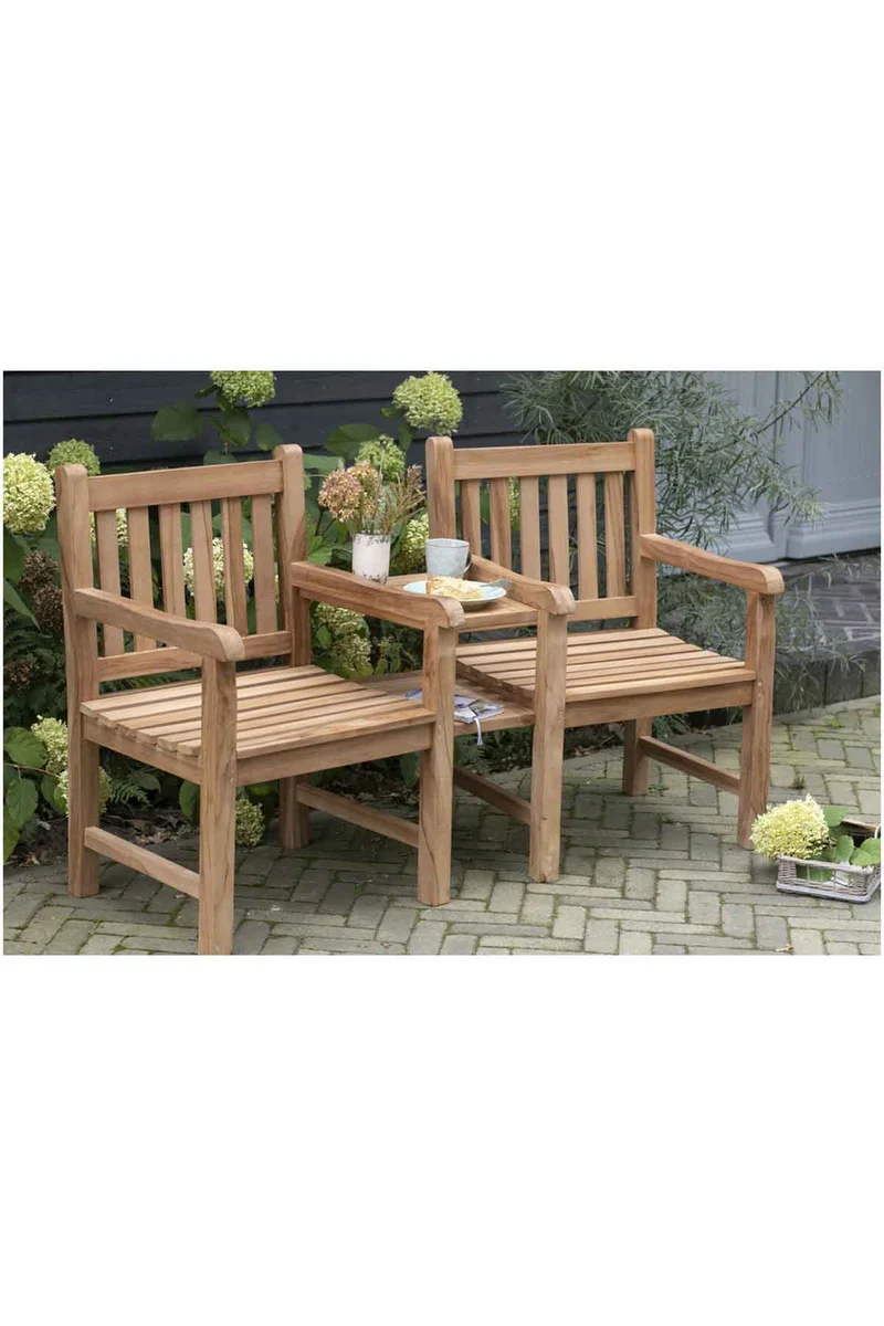 Teak-Gartenbank Feierabend