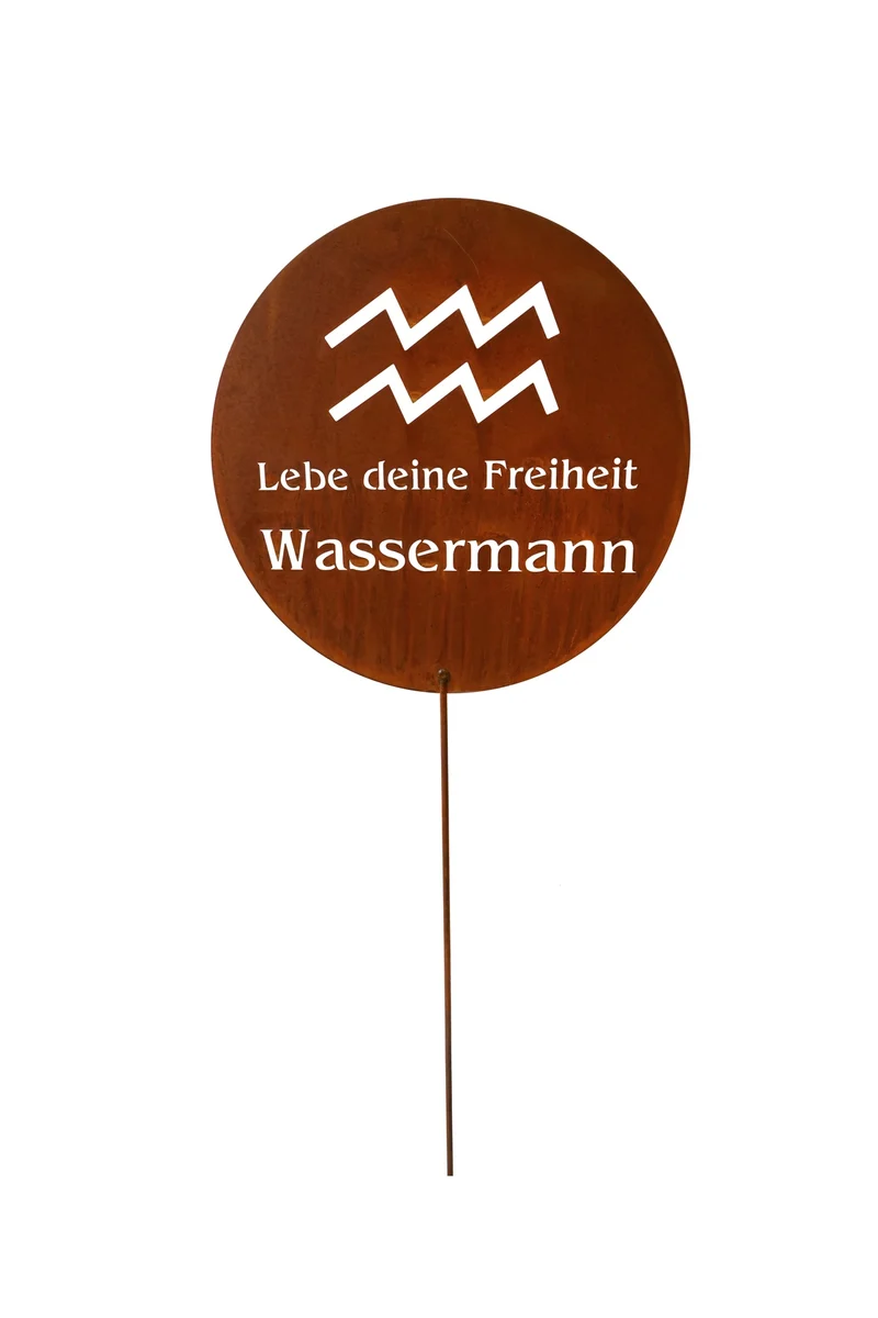Gartenstecker Sternzeichen Edelrost