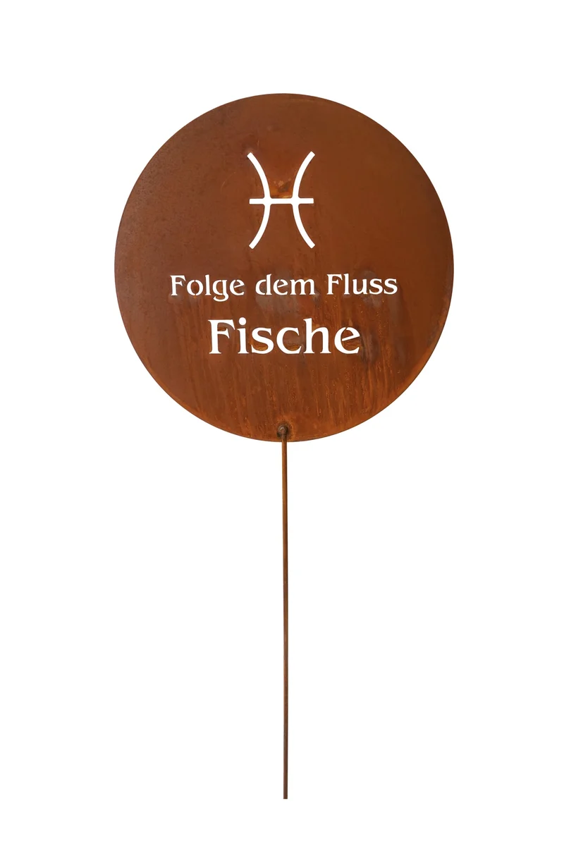 Gartenstecker Sternzeichen Edelrost