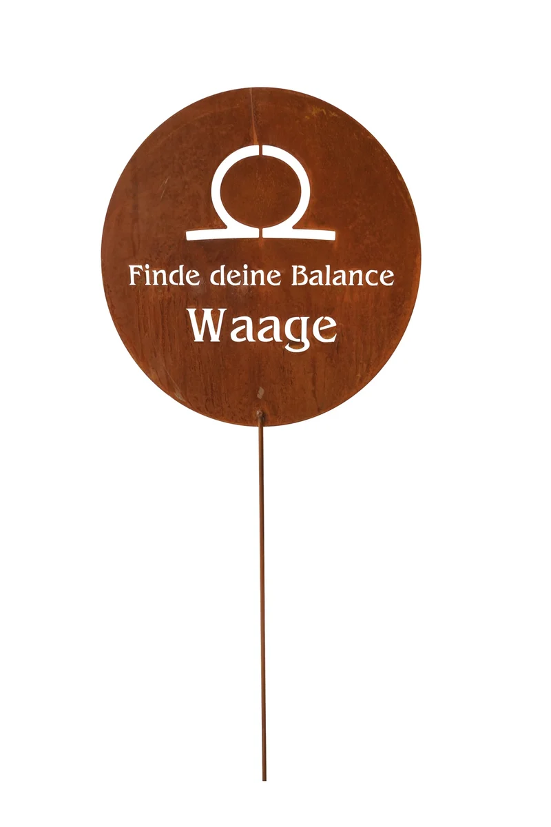 Gartenstecker Sternzeichen Edelrost