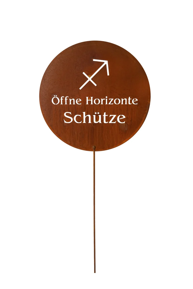 Gartenstecker Sternzeichen Edelrost