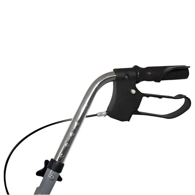 Rollator | Aluminium | Faltbar | Bremsgriffe | Sitz und Rückenlehne | Für Senioren | Grau | Alhambra | Mobiclinic