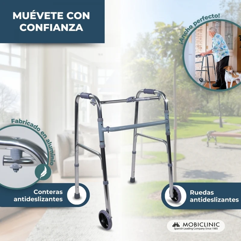 Rollator | 2 Räder | Höhenverstellbar | Aluminium | Capitel | Mobiclinic