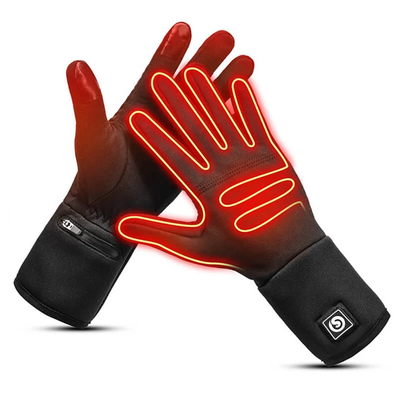 Savior Beheizbare Unterziehhandschuhe – Dünne Heizhandschuhe mit Touchscreen für Damen & Herren
