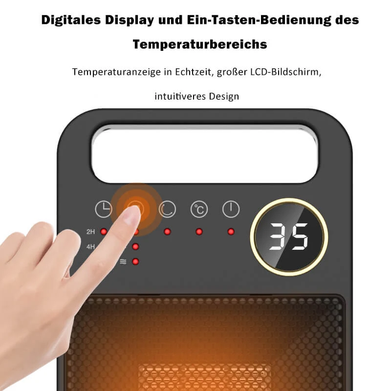 Elektrische Raumheizung | 2000W Keramik-Heizlüfter mit Fernbedienung