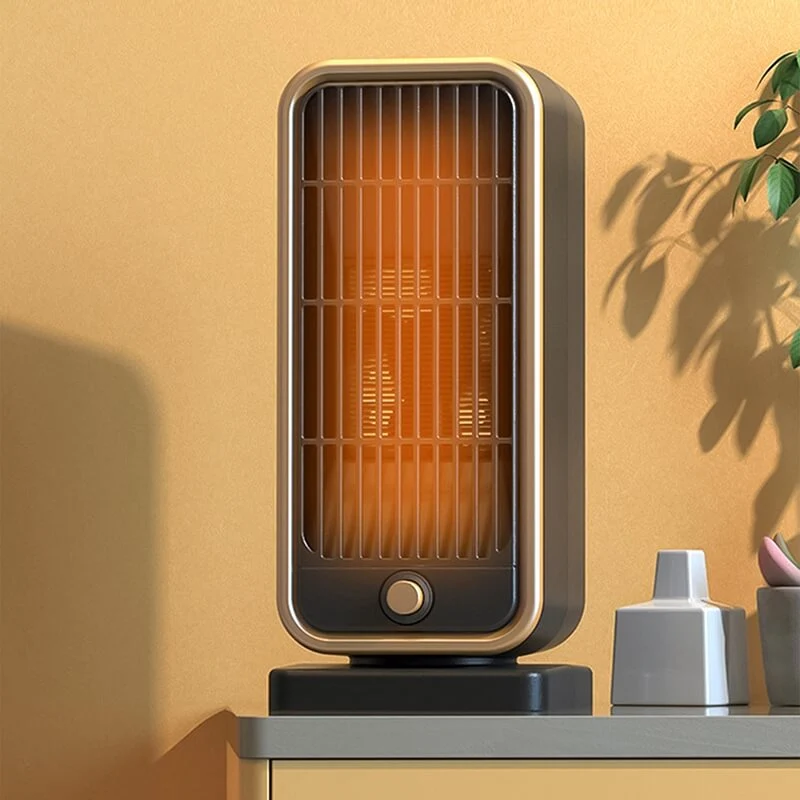 Mini Keramik-Heizlüfter Energiesparend 500W | Kleine Elektrische Heizung mit Thermostat & Oszillation
