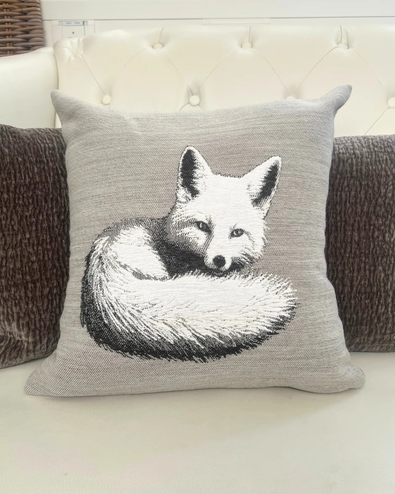 Fuchs 2er-Set Kissenbezüge "Fox" in Rock von Sander Table + Home