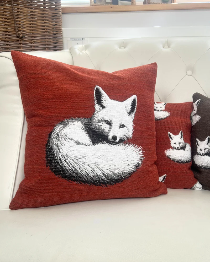 Fuchs 2er-Set Kissenbezüge "Fox" in Burnt Sienna von Sander Table + Home