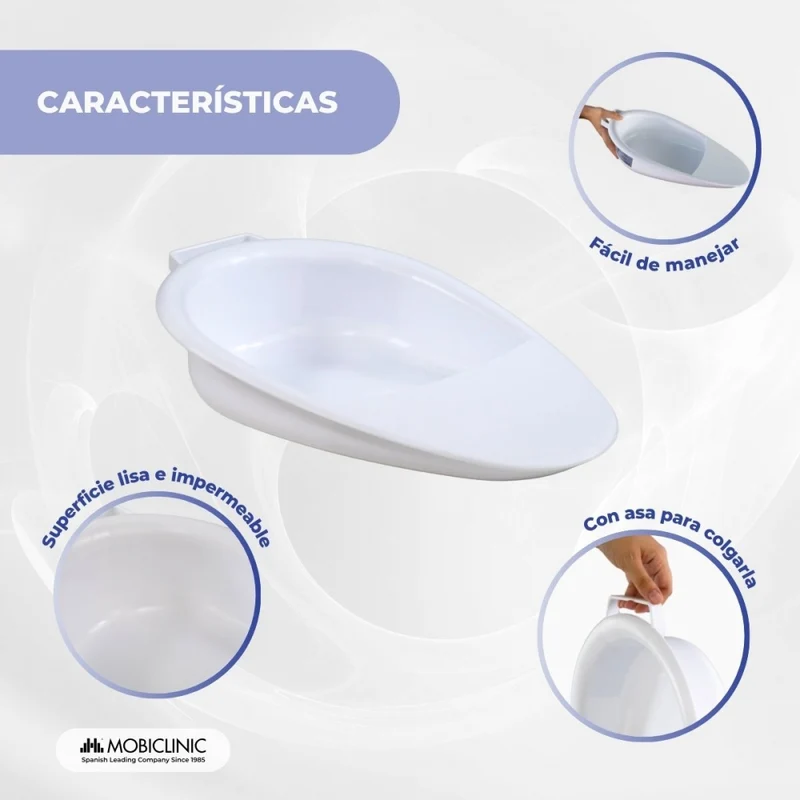 Hygienekeil | 2500 ml | Leicht und widerstandsfähig | Anatomisch | Für den häuslichen und klinischen Gebrauch | Mobiclinic
