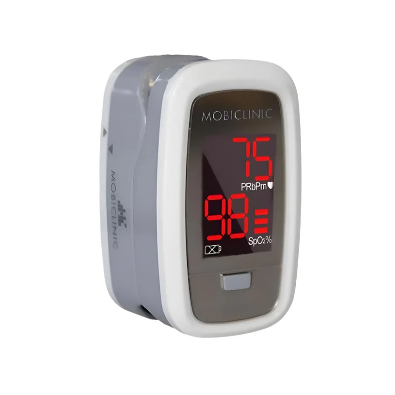 Fingerpulsoximeter | OLED-Display | Herzfrequenz | Balkendiagramm | PX-02 | Mobiclinic