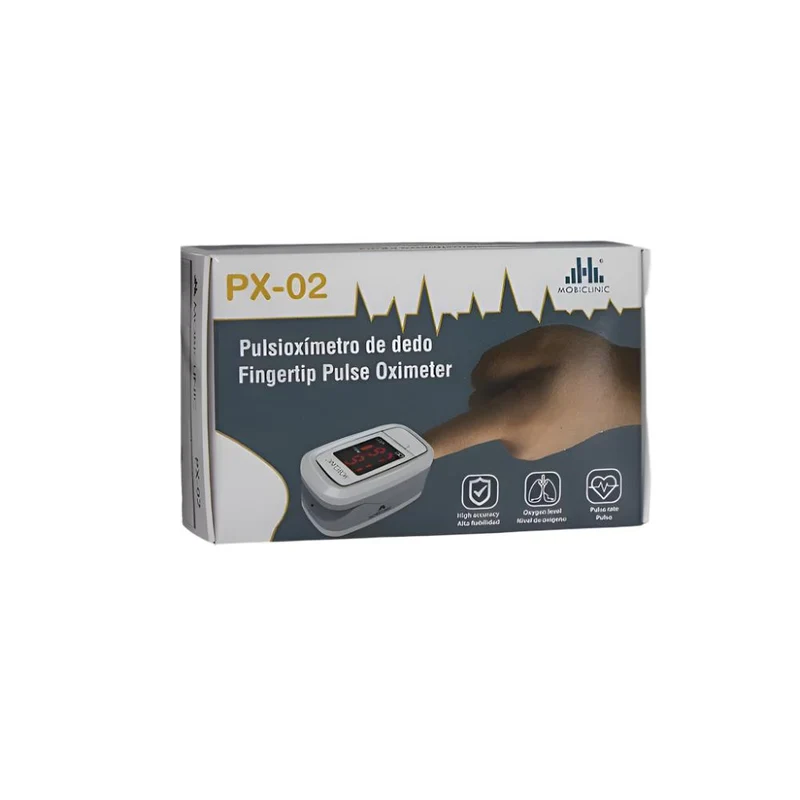 Fingerpulsoximeter | OLED-Display | Herzfrequenz | Balkendiagramm | PX-02 | Mobiclinic