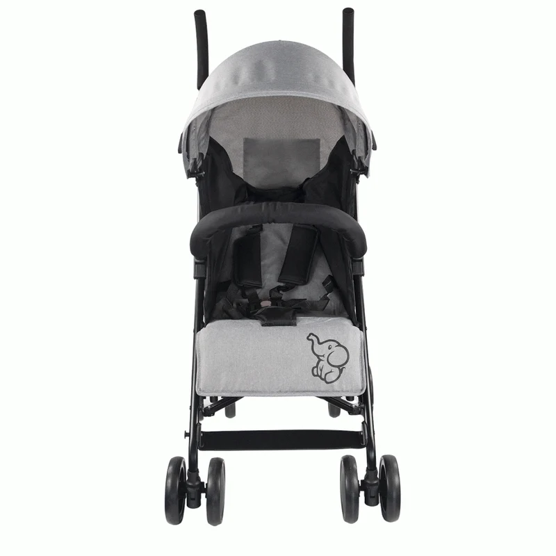Kinderwagen | Zusammenklappbar | Klein | Rückenlehne verstellbar | Leichtbau-Faltbuggy | Elefant | Mobiclinic