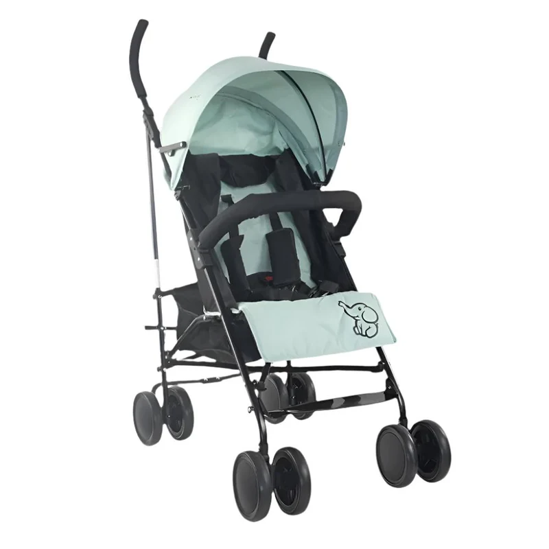 Kinderwagen | Buggy | Zusammenklappbar | Rückenlehne verstellbar | Doppeltes Sicherheitssystem | Elefant | Mobiclinic