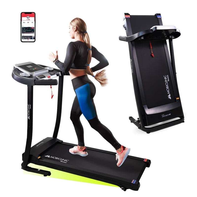 Klappbares Laufband | Bluetooth-Lautsprecher |12 km/h|Höhensystem| App-LCD-Bildschirm 139x62x114 cm| Lautlos| ETNA| Mobiclinic