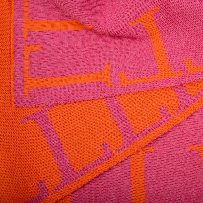 Decke 140x180cm LLLL, orange/magenta