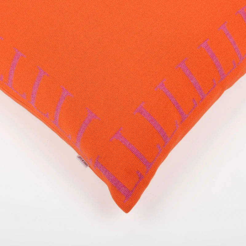 Kissenhülle 50x50cm LLLL, orange/magenta