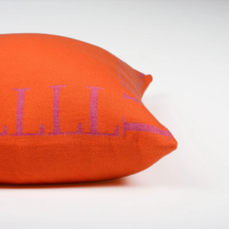 Kissenhülle 50x50cm LLLL, orange/magenta