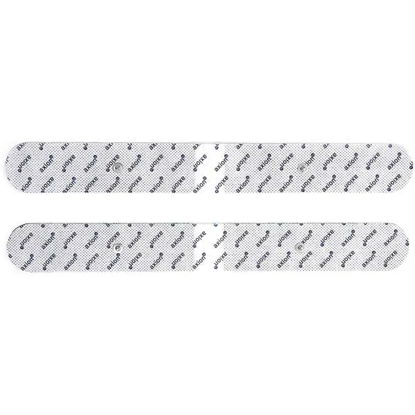 Rücken-Elektroden 33x4.5 cm - 2 Stück - passend zu Beurer, Sanitas - 3,5mm Druckknopf