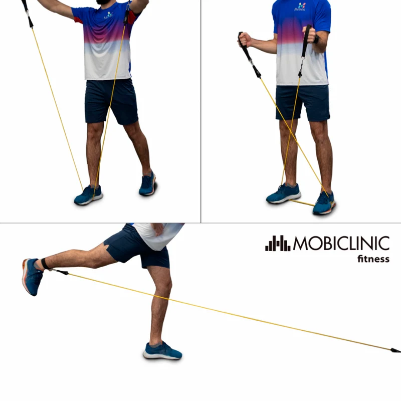 Home Gym Fitness Pack | Elastic Tubes | Pedalier | Klimmzugstangen | Mobiclinic
