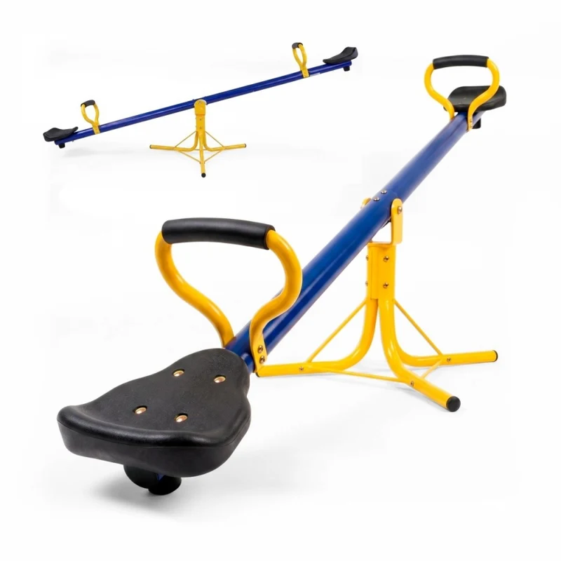 Kinderwippe | 360º Drehung | 2 Sitze | 200 x 66 x 35 cm | Bequemer Griff | Sicher | Mobifun | Mobiclinic