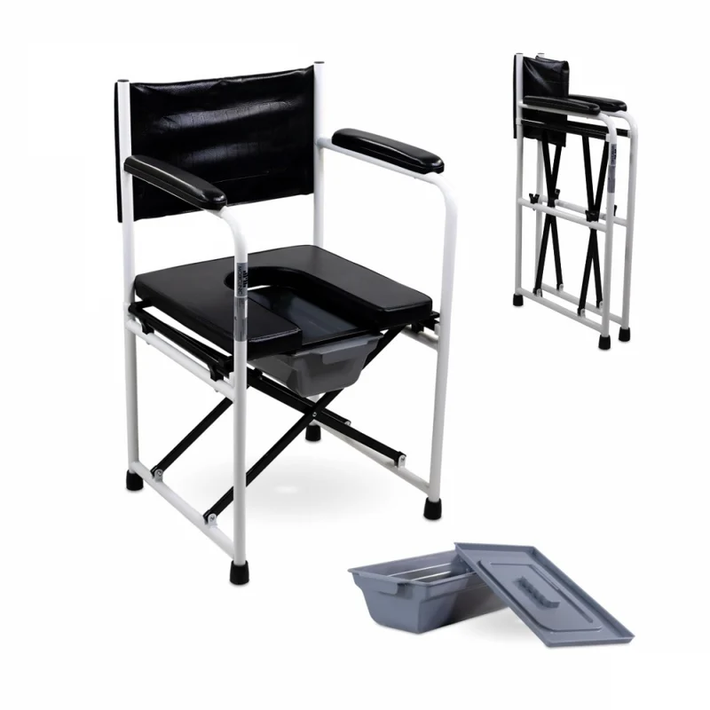 Toilettenstuhl | mit Deckel | Verchromter Stahl | Ebro | Mobiclinic