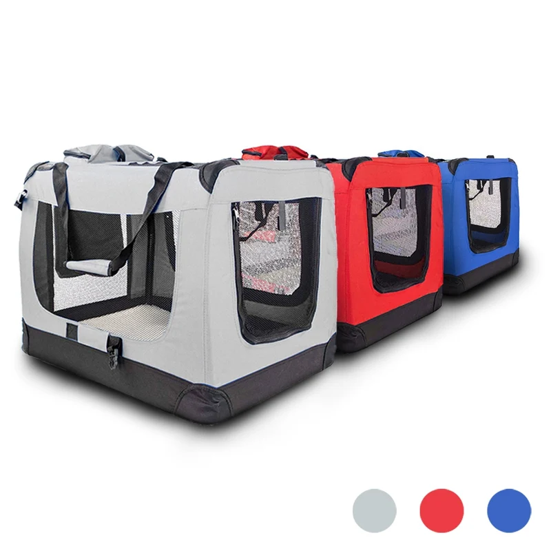 Transportbox für Haustiere | div. Größen | Unterschiedliches max. Gewicht | Faltbar | Grau | Modell: Balú | Mobiclinic