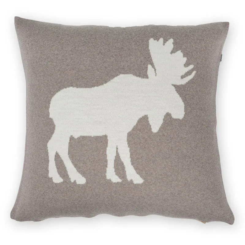 Kissenhülle 50x50cm Elk, beige/weiß