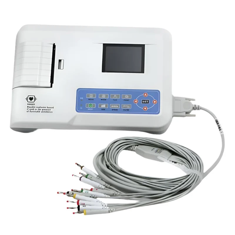Elektrokardiograph ECG300G 3 Kanal EKG | LCD Bildschirm | Drucksystem | MB300G | Mobiclinic