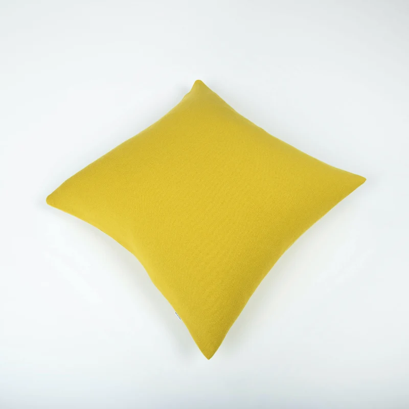Kissenhülle 60x60cm uni, senf