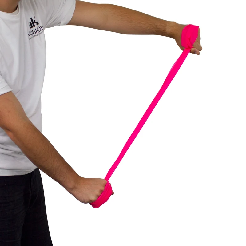 Fitnessband | Elastisches Gurtband | Niveau 1 | Rosa |