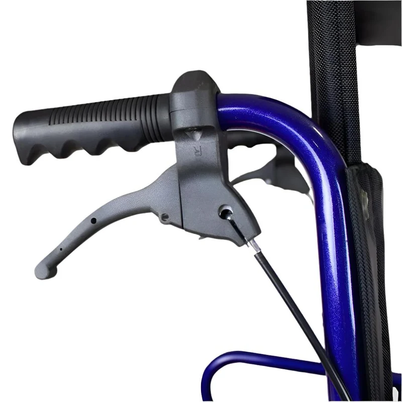 Pflegerollstuhl | Faltbar | Fußstütze | Armlehnen | Stahl | Schwarz | Esfinge | Mobiclinic