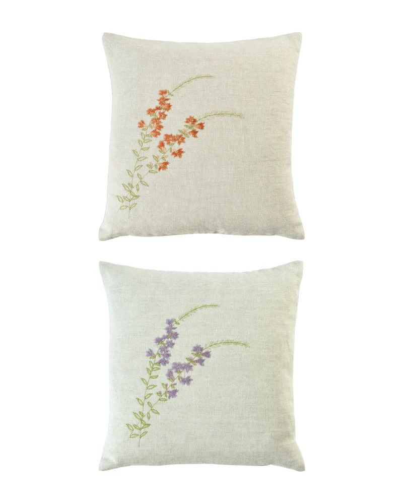 Blumen Kissenbezug "Sunny Meadow 40x40" von Sander table + Home