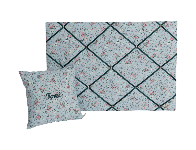 Kissen personalisiert LIBERTY hellblau
