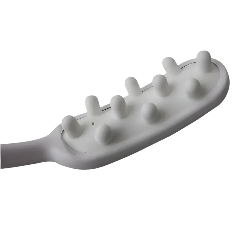 Duschbürste | Langer Griff | Ergonomisch | Weiß und Blau |