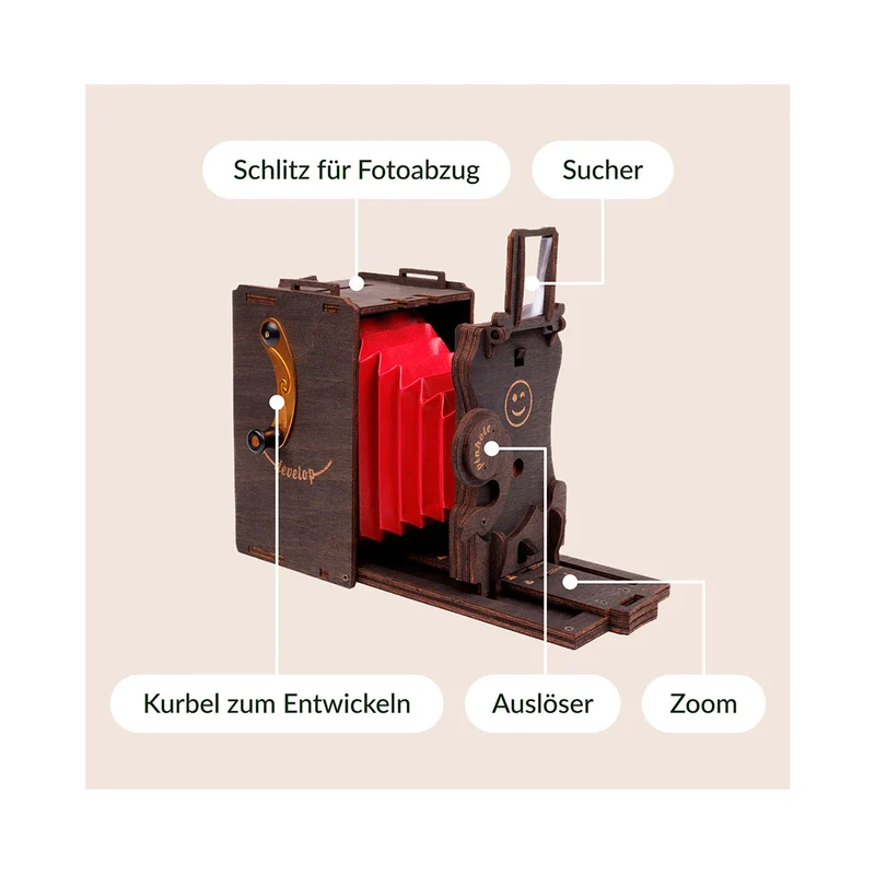 Sofortbildkamera Bausatz, inkl. Fujifilm Instax (für 10 Aufnahmen)