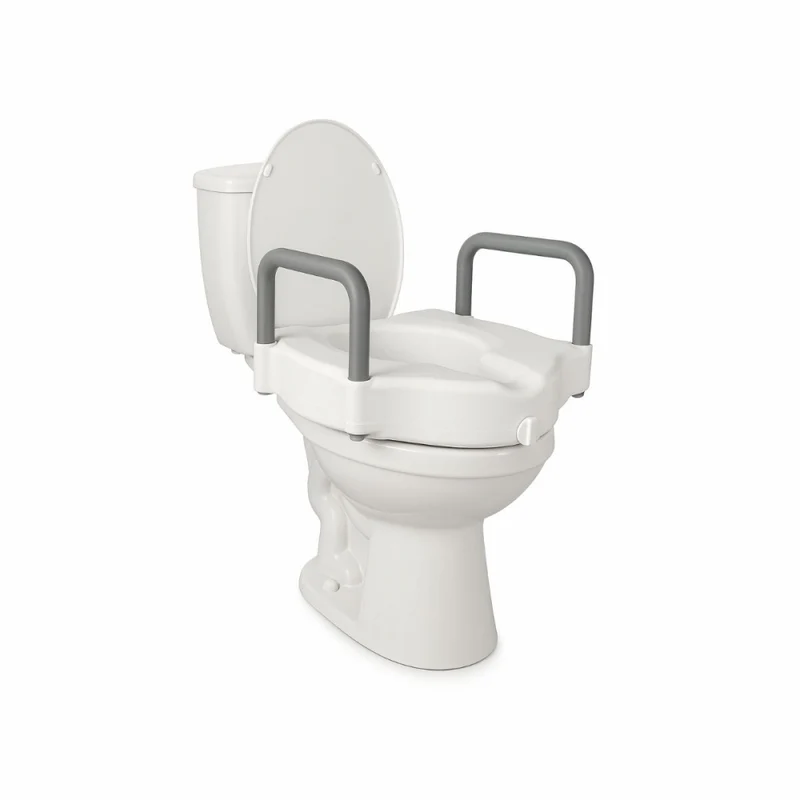 Toilettensitzerhöhung | PVC | Mit Armlehnen | 10cm | Cibeles | Mobiclinic