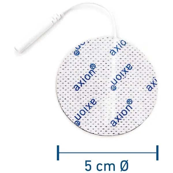 Elektroden Ø 5 cm rund - 8 Stück - passend zu axion, Prorelax, Promed, Auvon - 2mm Steckanschluss