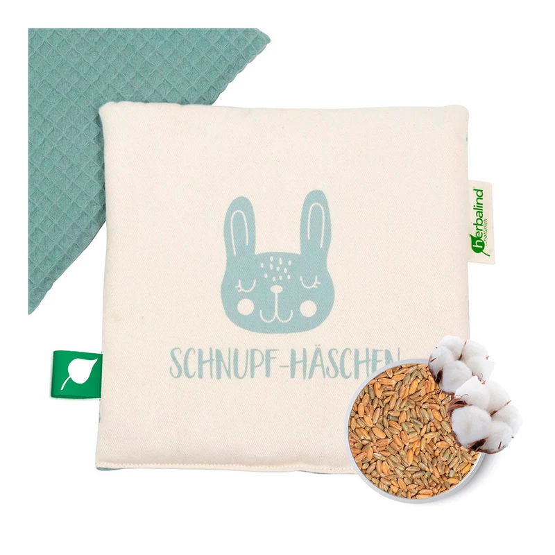 Set Kinder-Körnerkissen „Schnupf-Häschen & Bäuchlein-Bär“