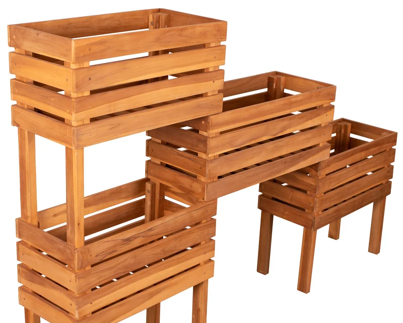 Hochbeet "Teak", 4-etagig